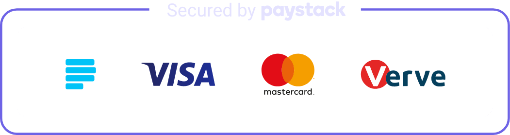 Secured by Paystack badge